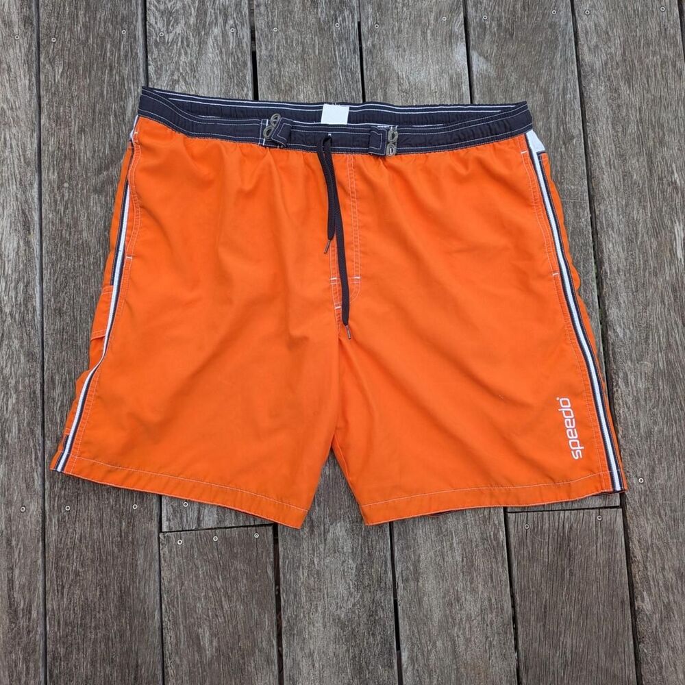 Speedo Men's Orange Swim-briefs-shorts